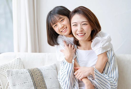 保護者のかたも一緒に診察を受けることができます